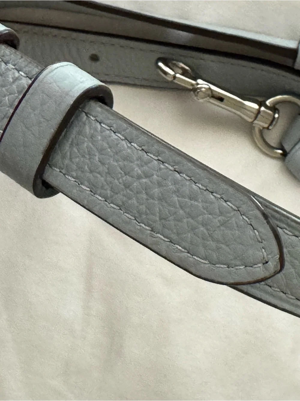 Coach Adjustable French Blue Leather Crossbody/Messenger Strap Silver Hardware